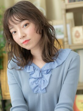 カバーヘア ブリス 戸田公園西口店(COVER HAIR bliss) シースルーバング濡れ髪バレイヤージュa戸田公園20代30代40代