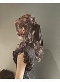 結婚式　お呼ばれヘアセット