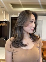 ノラキチジョウジ(NORA KICHIJOJI)&nbsp;#ハイライトヘア#カーテンバング#レイヤーカット#海外風ヘア