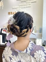 ヘアメイクヒール 【可愛い浴衣ヘアセット 】八戸 20代 30代 40代