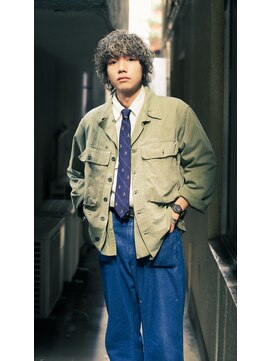 ヘアカフェ ブーン(Hair Cafe Boon) ウルフパーマ×メッシュ