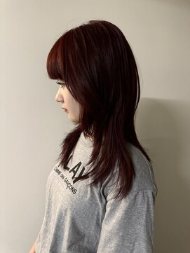 ノラ シブヤ(NORA) ハッシュカット/レイヤーカット/レッドブラウン