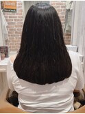 大人かわいい☆重ため黒髪ロング♪髪質改善ストレート/50代