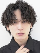 バイフィフス 原宿/表参道(by fifth)&nbsp;原宿ゆるめシャドウパーマメンズマッシュウルフカット10代20代
