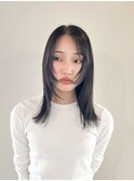 レイヤースタイル【新潟/ロングレイヤー/黒染め】