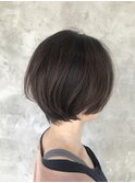 大人ショートボブショートカットマッシュショート透明感カラー