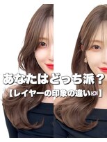 アマトウキョウ アユンチェ(AMA TOKYO×AYUNCHE)&nbsp;韓国ヘア　2wayバング  レイヤーカット くびれヘア  顔周り/