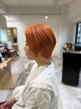 ソイクフ 四条大宮店(SOY-KUFU) 20代30代40代◎似合わせカット個性を引き出すビビッドオレンジ