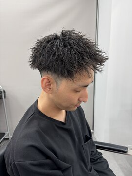 レブ 三条河原町(Reb,) ツイストパーマツイストスパイラルメンズパーマツーブロック眉毛