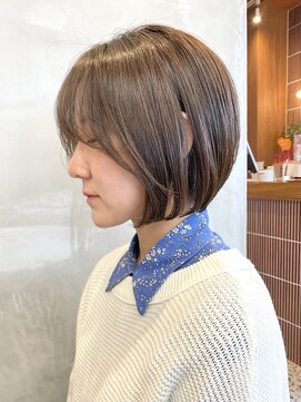 エリマバイフィフス 調布(elima by fifth) 調布ショートボブレイヤーボブ切りっぱなしミニボブ前下がりボブ