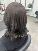 グレージュ　暗め　艶髪　トリートメント　可愛い