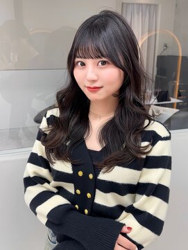 ロンドメリア 天神大名店(Lond Melia) ワンホンへア/くびれレイヤーカット/ブラウン/シースルーバング