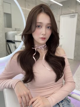 フォンズ(FONS) 透明感グレージュカラー/韓国くびれヘア/ロングレイヤー/表参道