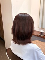 ポピイズ(POPPIES)&nbsp;ミディアムボブ【外ハネ／ピンクブラウン】