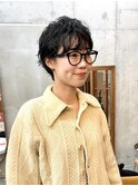 マッシュショートパーマ/ショートパーマ/ハンサムショート