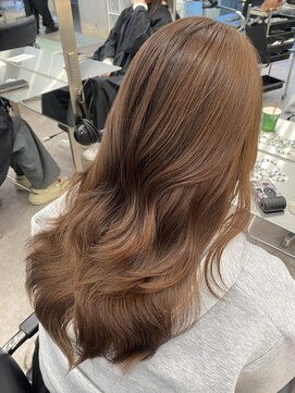 サンクプロジェクト(cinq PROJECT) ミルクティーヘーゼルラベンダーベージュブラウンレイヤーカット