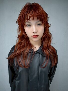 ギークス(GEEKS) 【GEEKS渋谷】ミディアムレイヤー/ウルフ/20代30代/ワンブリーチ