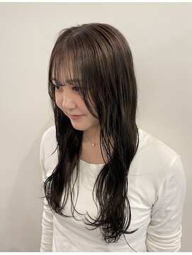 モアバイクリップス 湘南台(moa by clips) オリーブカラー×韓国風顔周りカット