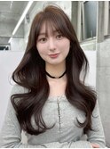 レイヤーカット グレージュ ショコラグレージュ 韓国 表参道