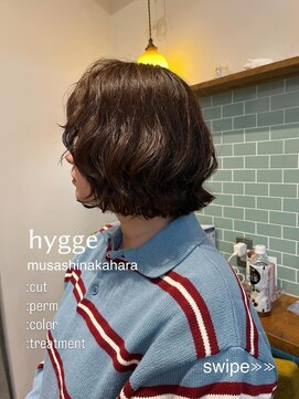 ヒュッゲ ティーシーエス 武蔵中原店(hygge-t.c.s) フレンチボブパーマ