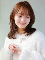 ヘアサロン ガリカ 表参道(hair salon Gallica)&nbsp;巻くだけで可愛い小顔ミディアムレイヤー