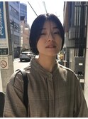 ショートボブ/ニュアンスパーマ/アンニュイパーマ
