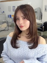 ハニー 町田(HONEY)&nbsp;レイヤーカット/ハッシュカット/韓国ヘア/グレージュ