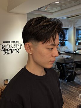 エイト メン 渋谷店(EIGHT MEN) 海外風センターパート×テーパーフェード