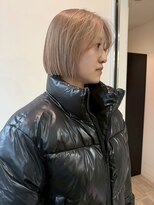 ブリックバイブレイス 千葉 千葉中央(brick by brace)&nbsp;ミルクティーブロンド/ダークブルー/デジタルパーマ/千葉駅