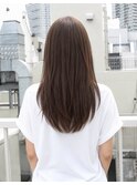 20代30代40代大人ロングレイヤー前髪なし　バック