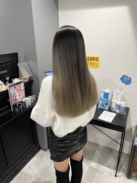 キャパ セントラル 天神 大名店(CAPA central) バレイヤージュ シャドウルーツ デザインカラー 髪質改善 艶髪