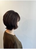 くせ毛を活かすボブウルフ