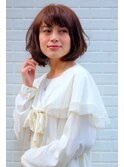  [オージュアサロン/恵比寿]ツヤ感やわらかボブスタイル