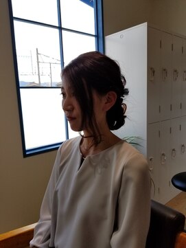 ヘアーメイク コラソン(hair make corazon) 似合わせカットメルティカラー着物フェミニンロング