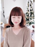 縮毛矯正とデジタルパーマのフェミニンスタイル