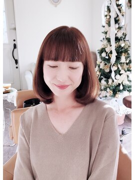 ヘアーアンドヒーリングサロンハナ(Hana) 縮毛矯正とデジタルパーマのフェミニンスタイル