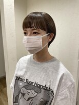 サク(Sac.)&nbsp;オン眉　ショートボブ　透明感カラー　恵比寿　栃木優佑