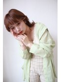 巻き髪アレンジレイヤースタイル