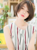 カバーヘア ブリス 志木南口駅前店(COVER HAIR bliss)&nbsp;アシンメトリー小顔前下がり大人ボブショートa志木20代30代40代