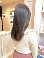 キャアリー(Caary)&nbsp;福山市美容室Caary 人気 縮毛矯正ナチュラルセミロング 春ヘア