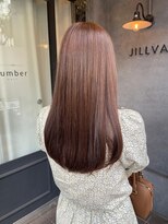 ナンバー ジルバ 立川(N° jillva)&nbsp;丸型卵形ストレートレイヤーエアリーロング美髪アッシュブラウン