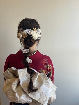 マカナワークス(makana works) 成人式　二十歳のつどい　ヘアセット　着物アレンジ