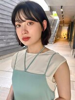 ラフ フロム ガーデン(Laf from GARDEN)&nbsp;ショートヘア/ダークアッシュ/レイヤーカット/韓国風/くびれ