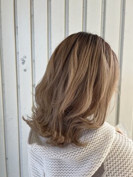 ジップ 浜田店(zip) 外はねミディアム×２０代カジュアルガーリー