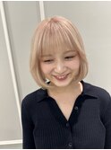 (銀座) ブロンドカラー ミニボブ