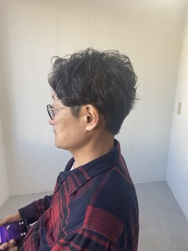 メンズカット バイ ソイクフ(メンズカット by SOY-KUFU) 20代30代40代◎MEN'S HAIRブルーブラックフェザーパーマ