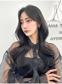 前髪顔まわり韓国ヘアレイヤーカットサイドバンク2wayバンク韓国