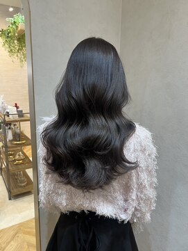 ネウィ 大分中央町店(newi) 艶グレージュ×大人ゆるウェーブロング