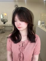 デビュー ヘアーメイク&nbsp;くびれヘア/アプリコットオレンジ/夏のヘアアレンジ/宜野湾