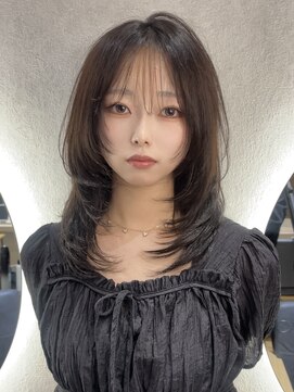 ジーナ 福岡天神(Zina) ワンホンヘア/ミディアムワンホン/ワンホンレイヤーZina福岡天神